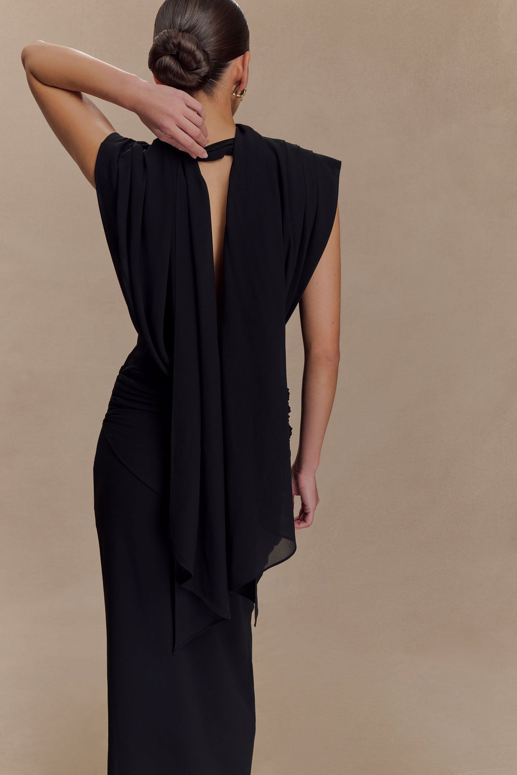 Giulia Chiffon Draped Maxi Dress