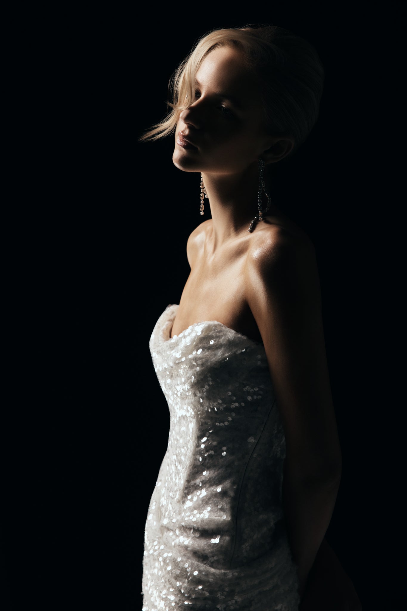 Nala Strapless Sequin Maxi Dress