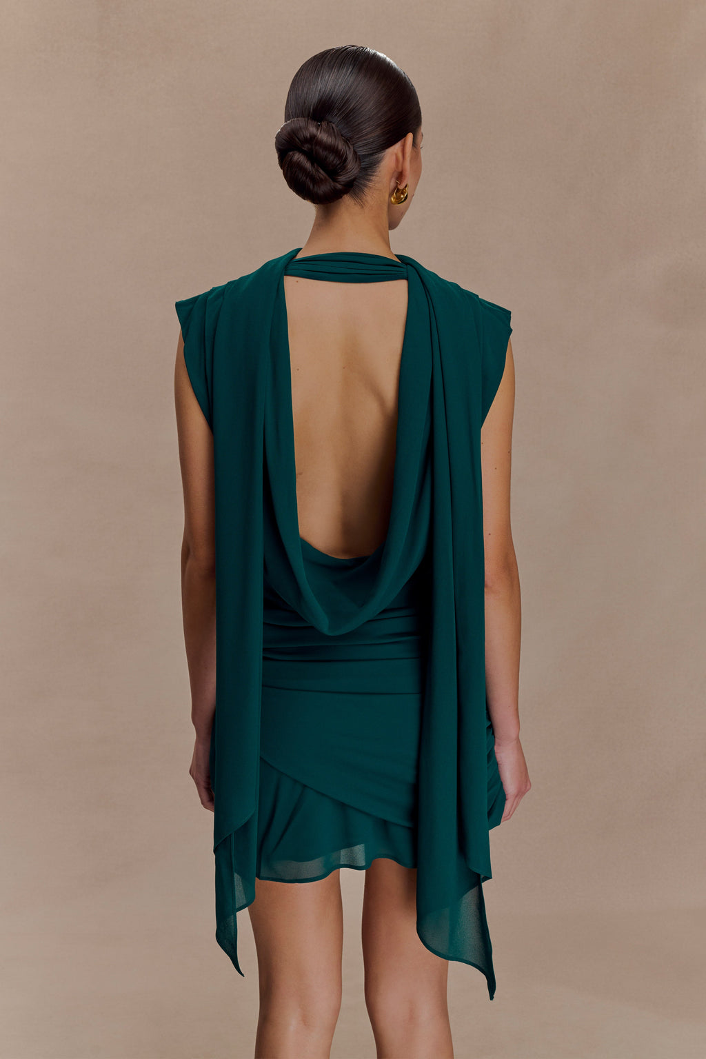 Giulia Chiffon Draped Mini Dress