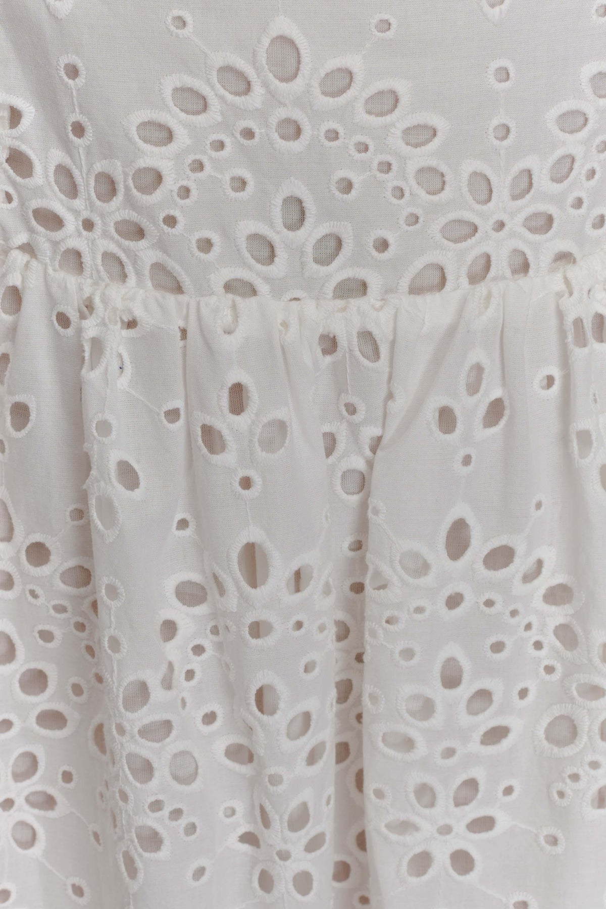 Maureen Broderie Strapless Maxi Dress in White – Chic&Drifts