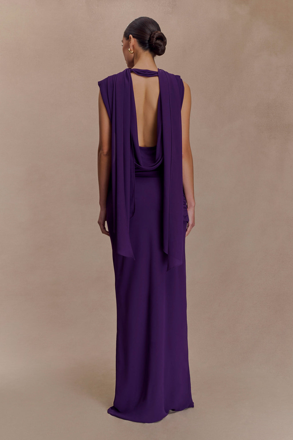 Giulia Chiffon Draped Maxi Dress