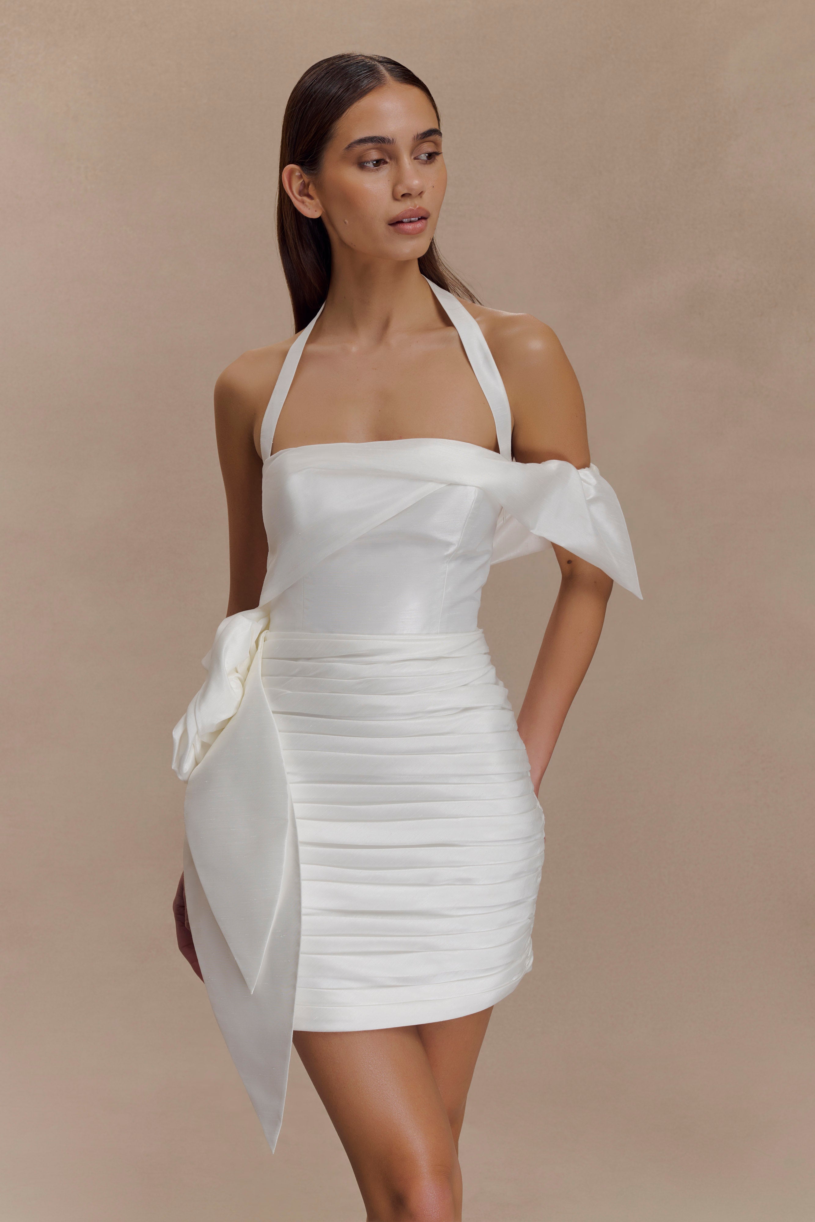 Claudine Taffeta Floral Mini Dress