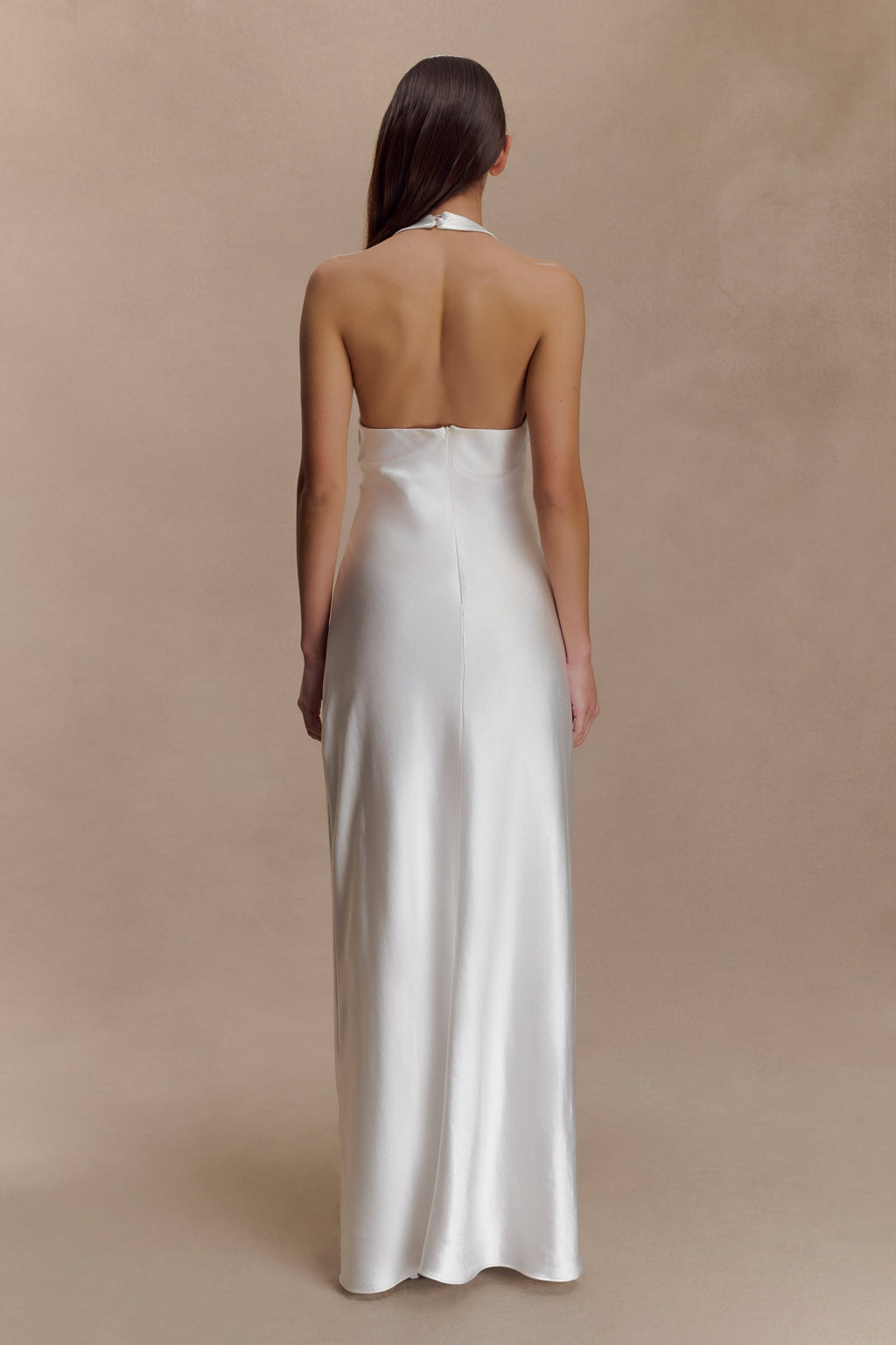 Alice Satin Halter Maxi Dress
