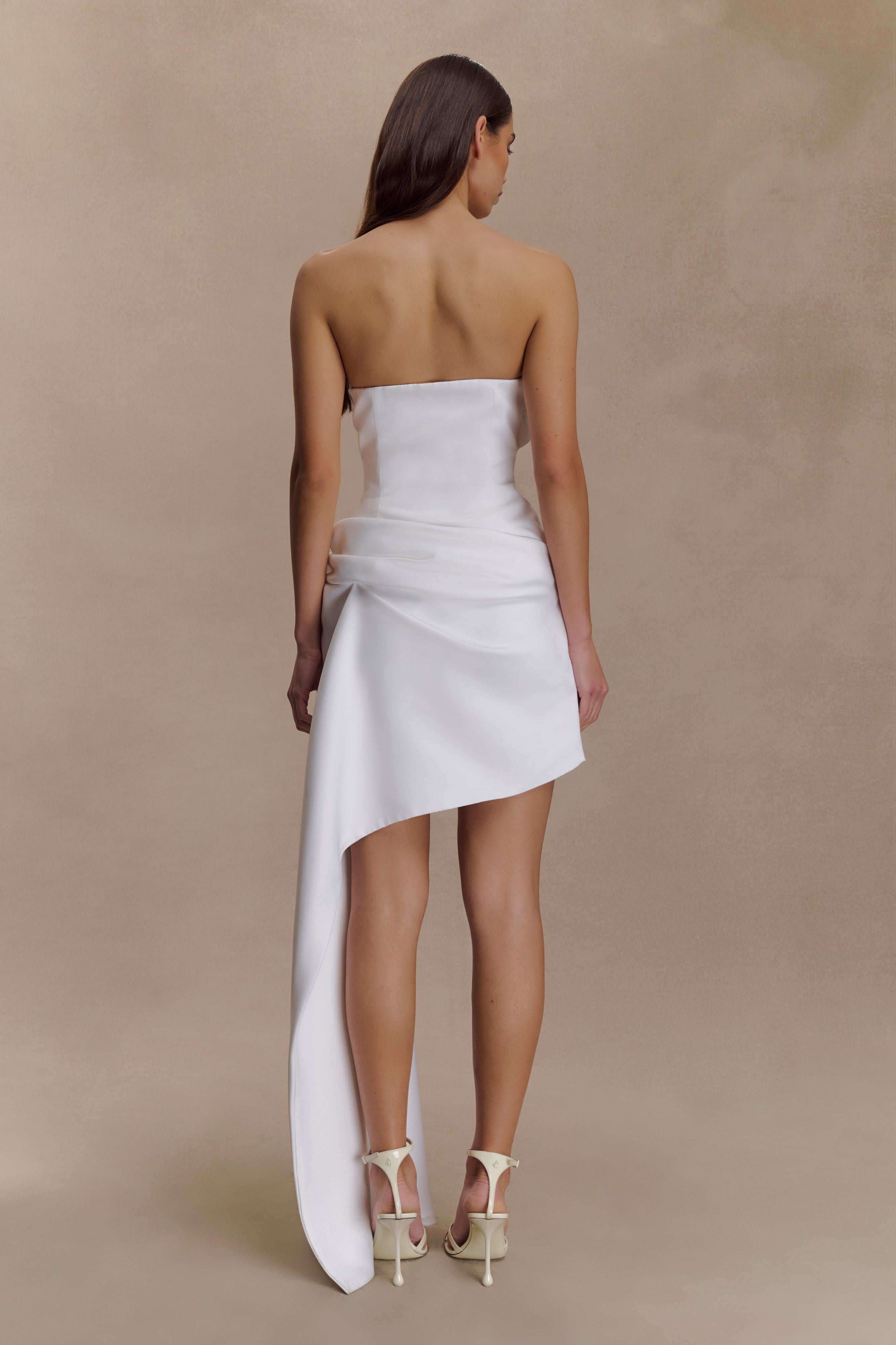 Evianna Strapless Gathered Mini Dress