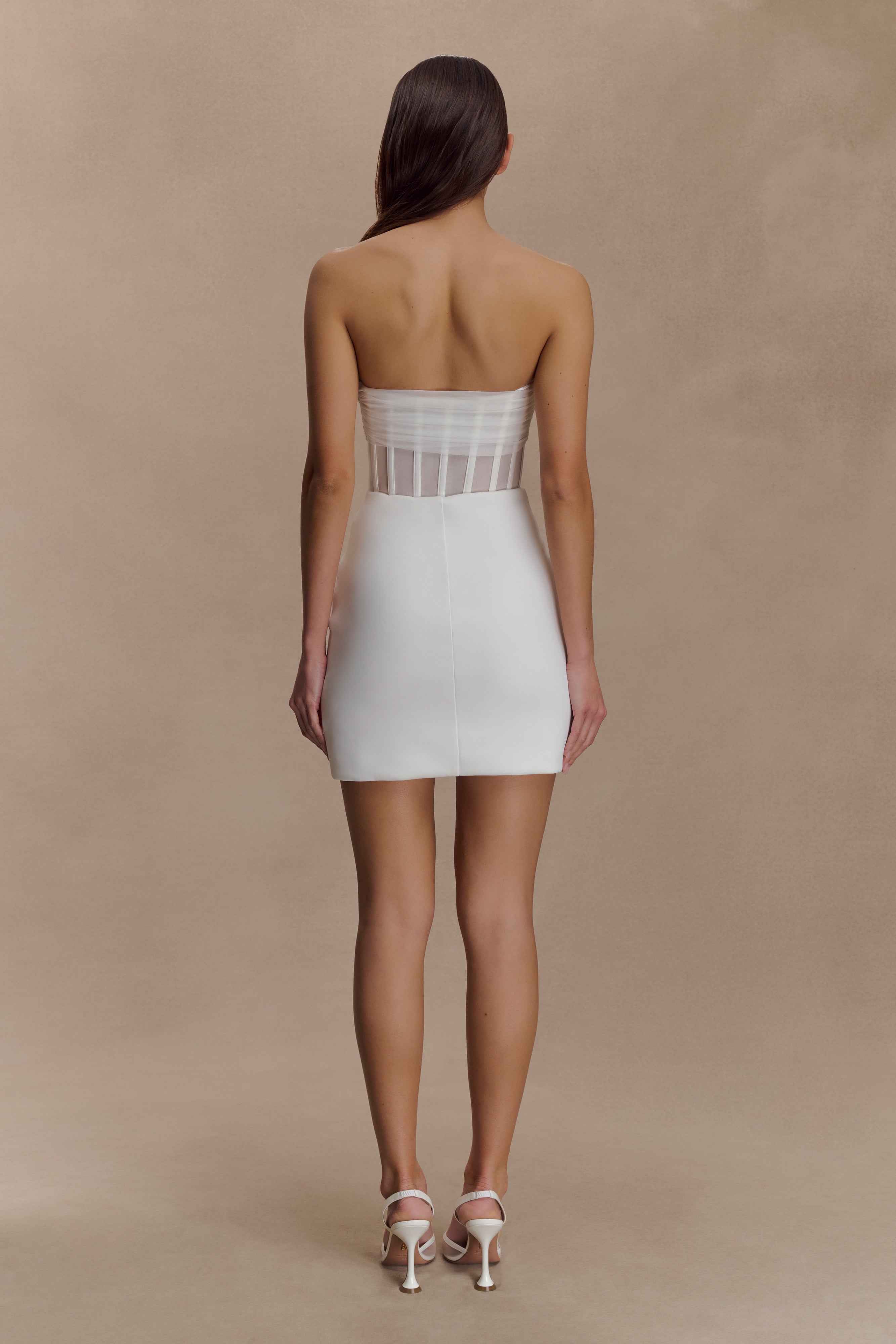 Palmer Mesh Corset Mini Dress