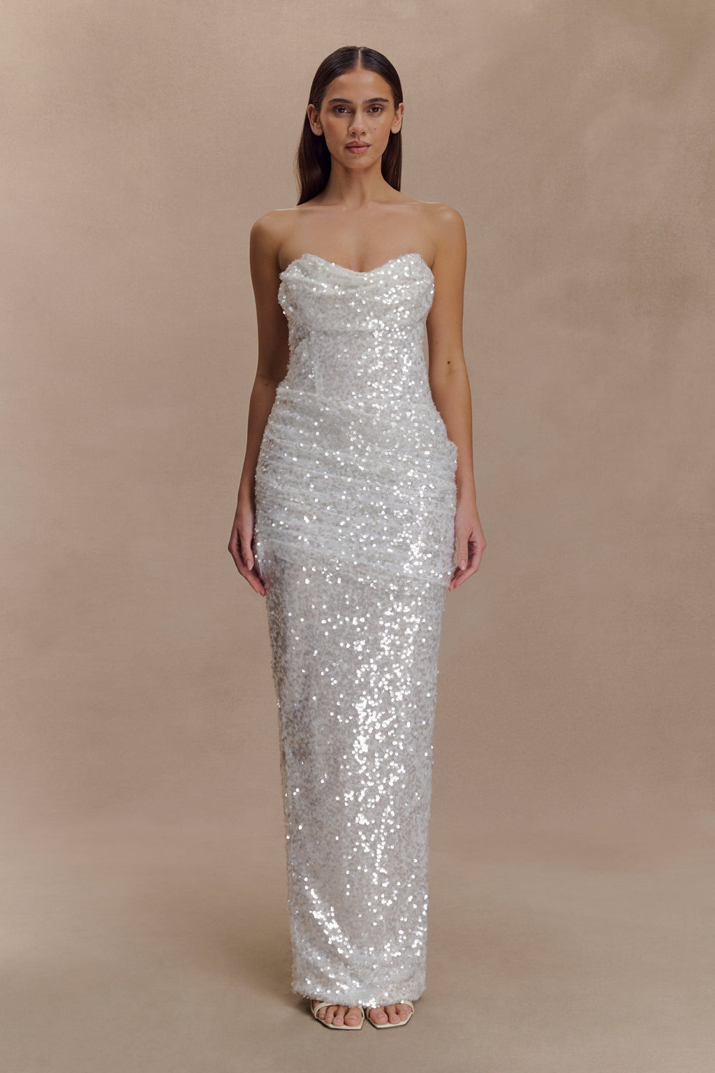 Nala Strapless Sequin Maxi Dress