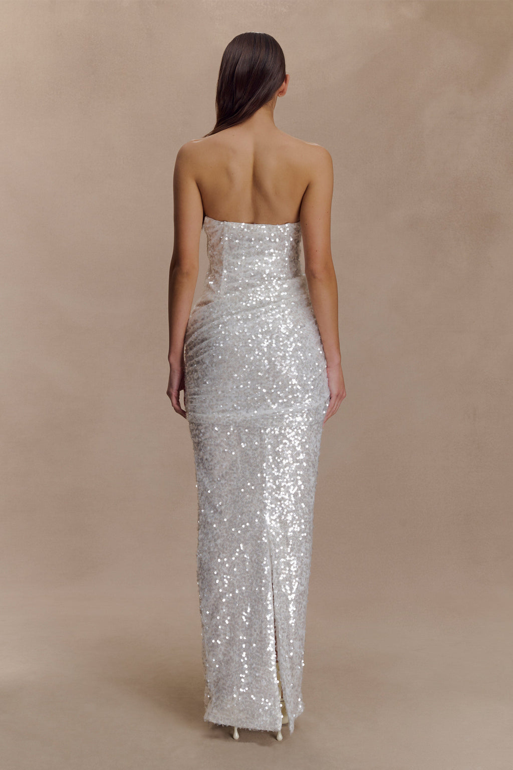 Nala Strapless Sequin Maxi Dress