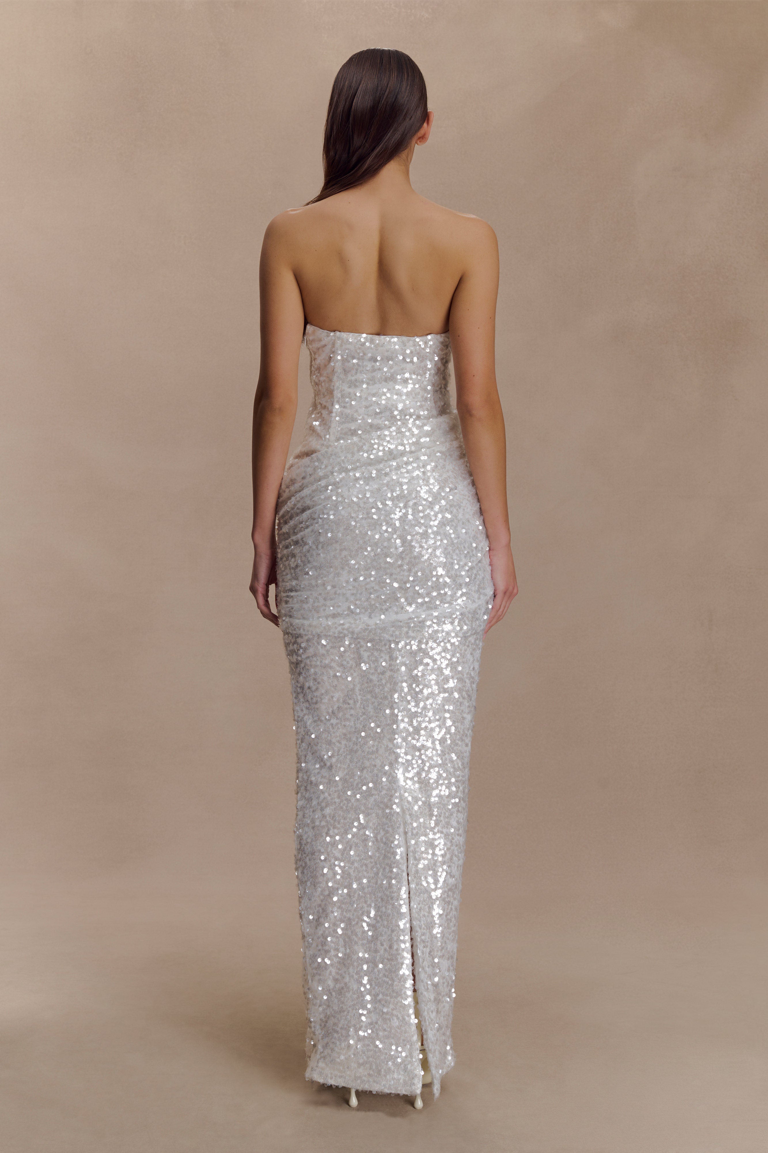 Nala Strapless Sequin Maxi Dress