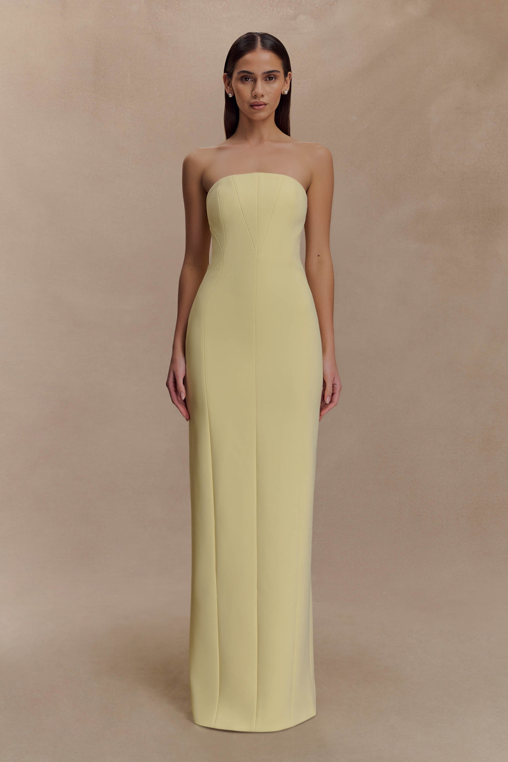 Kalila Strapless Crepe Maxi Dress