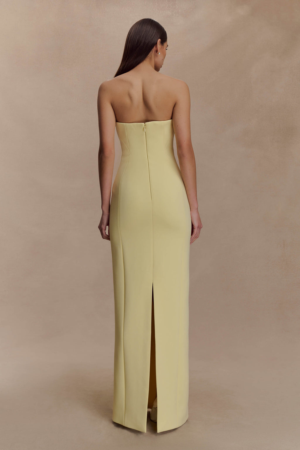 Kalila Strapless Crepe Maxi Dress