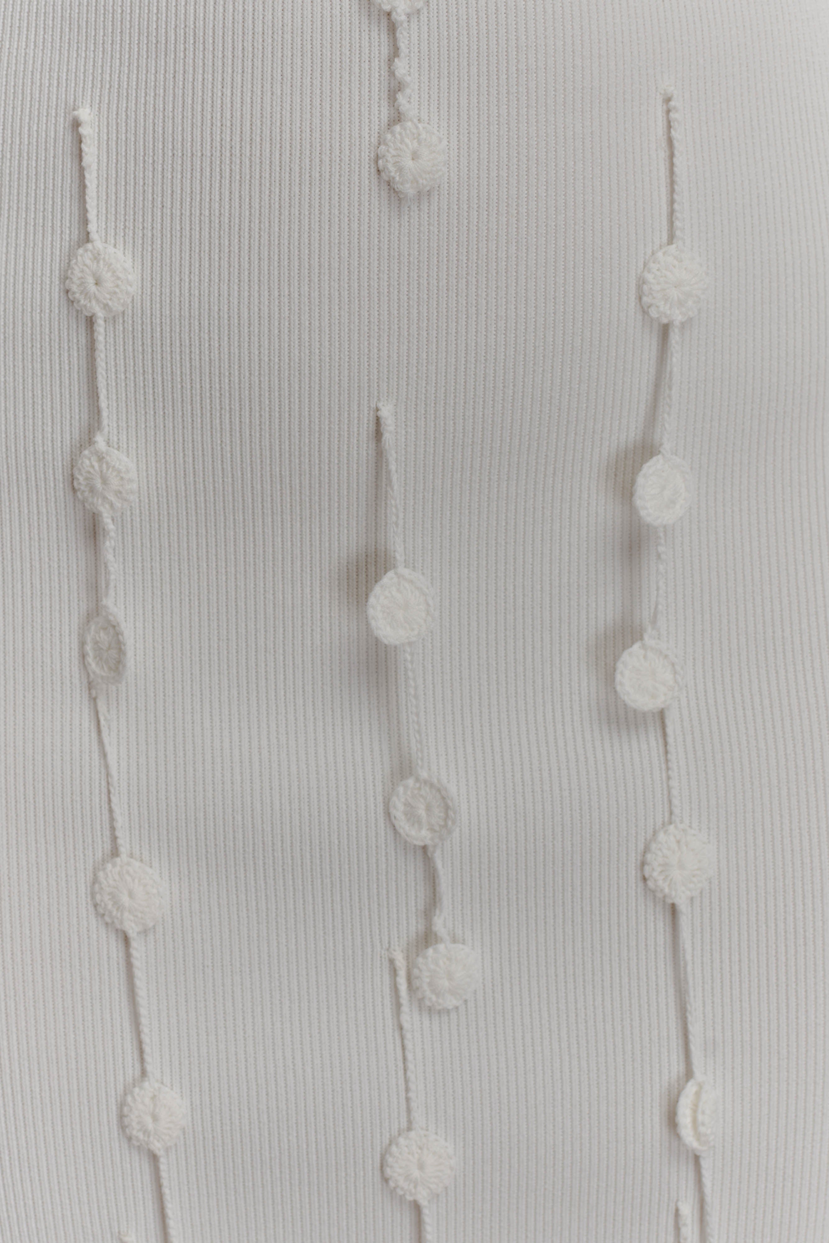 Tove Hand Knit Flower Mini Dress in White – Chic&Drifts