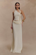 Xanthia Knit Halter Top in Ivory – Chic&Drifts
