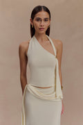Xanthia Knit Halter Top in Ivory – Chic&Drifts