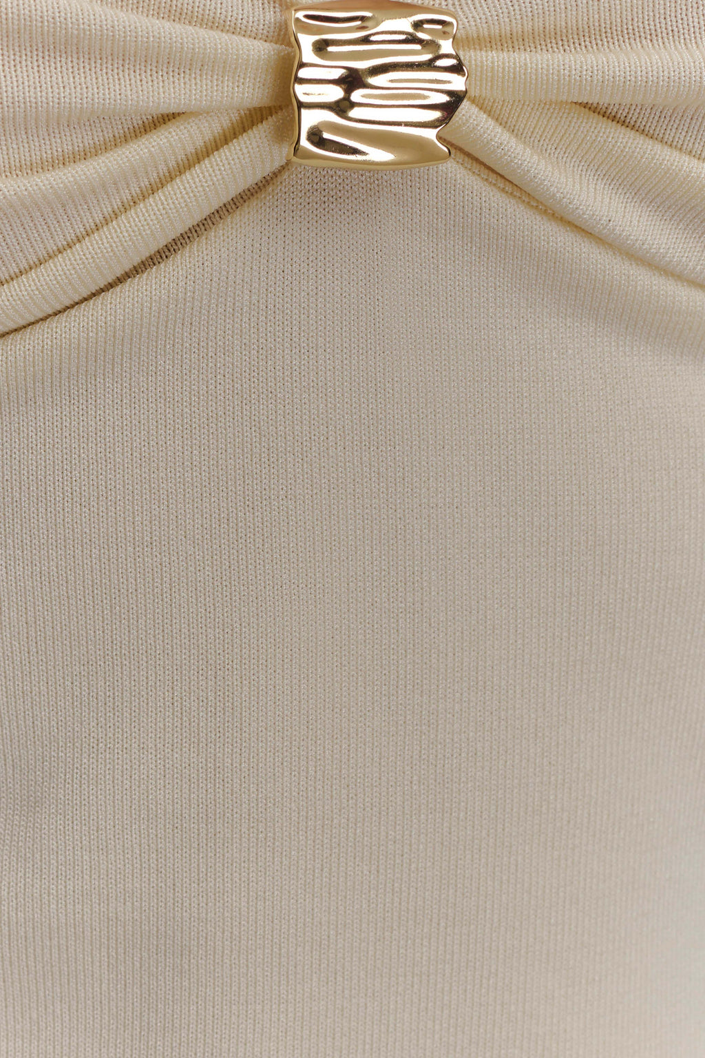 Miraby Front Ruched Knit Long Sleeve Top in Ivory – Chic&Drifts