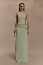Xanthia Knit Halter Top in Pastel Green – Chic&Drifts