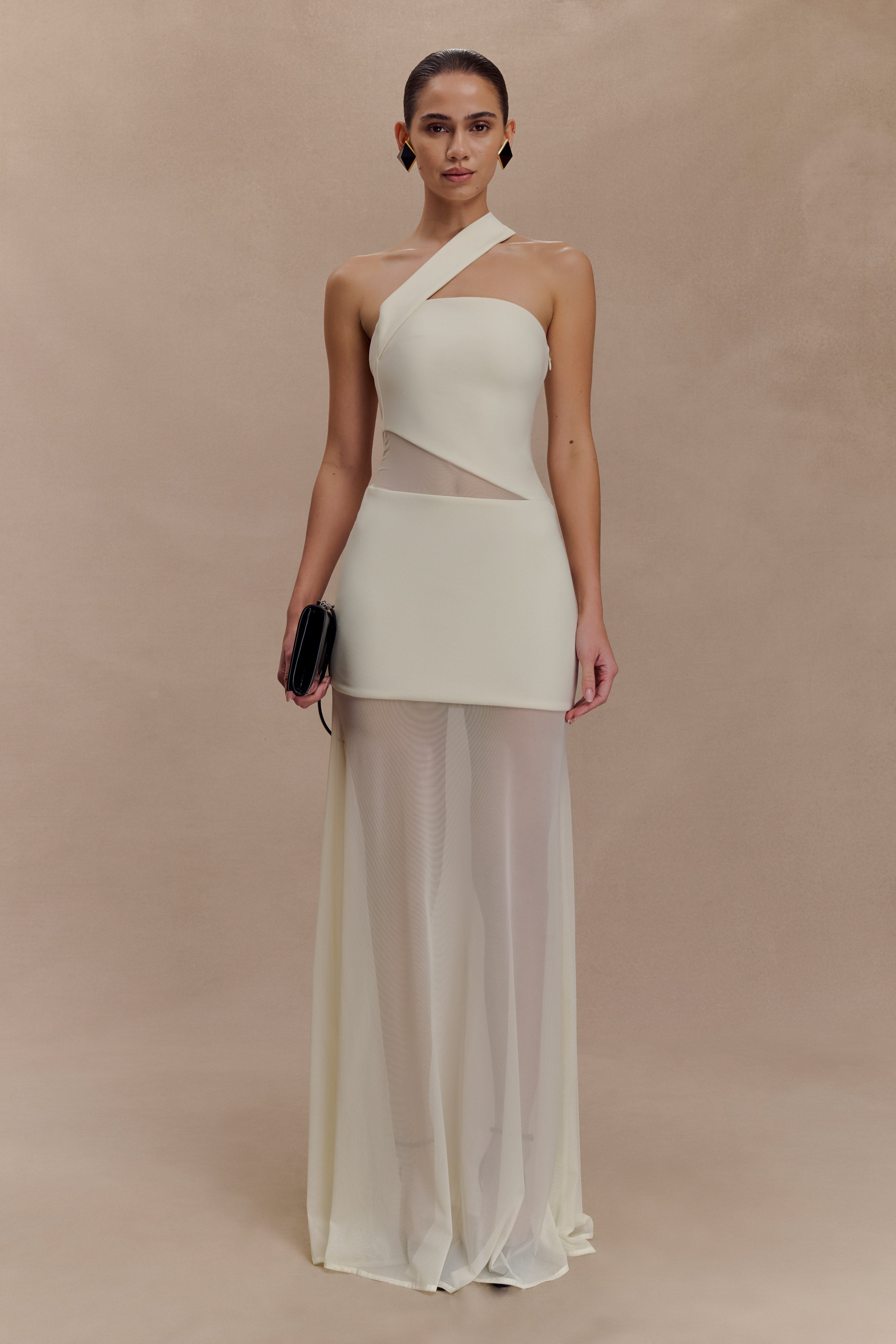 Vashti Cut Out Mesh Maxi Dress