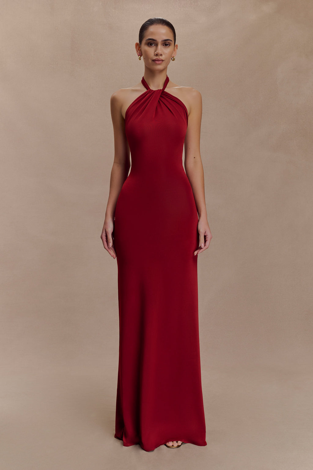Elyna Slinky Halter Maxi Dress