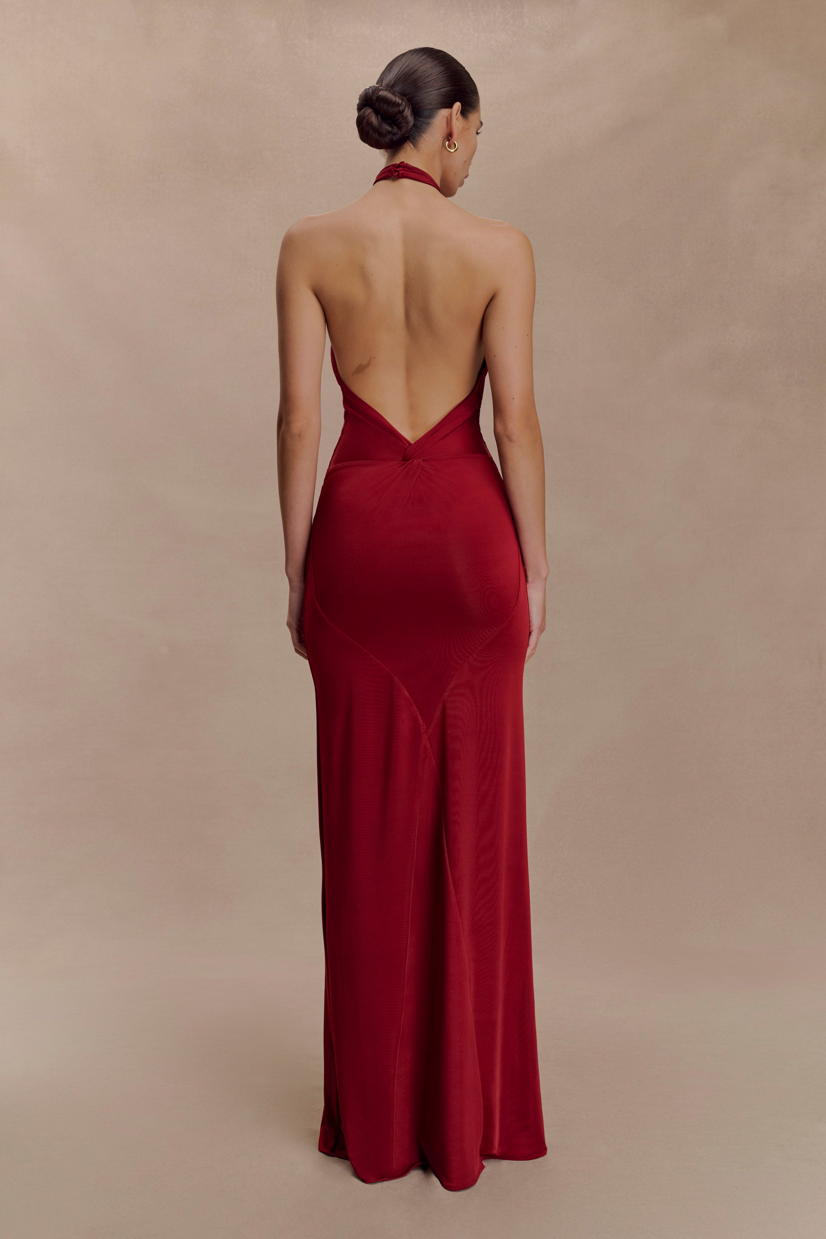 Elyna Slinky Halter Maxi Dress