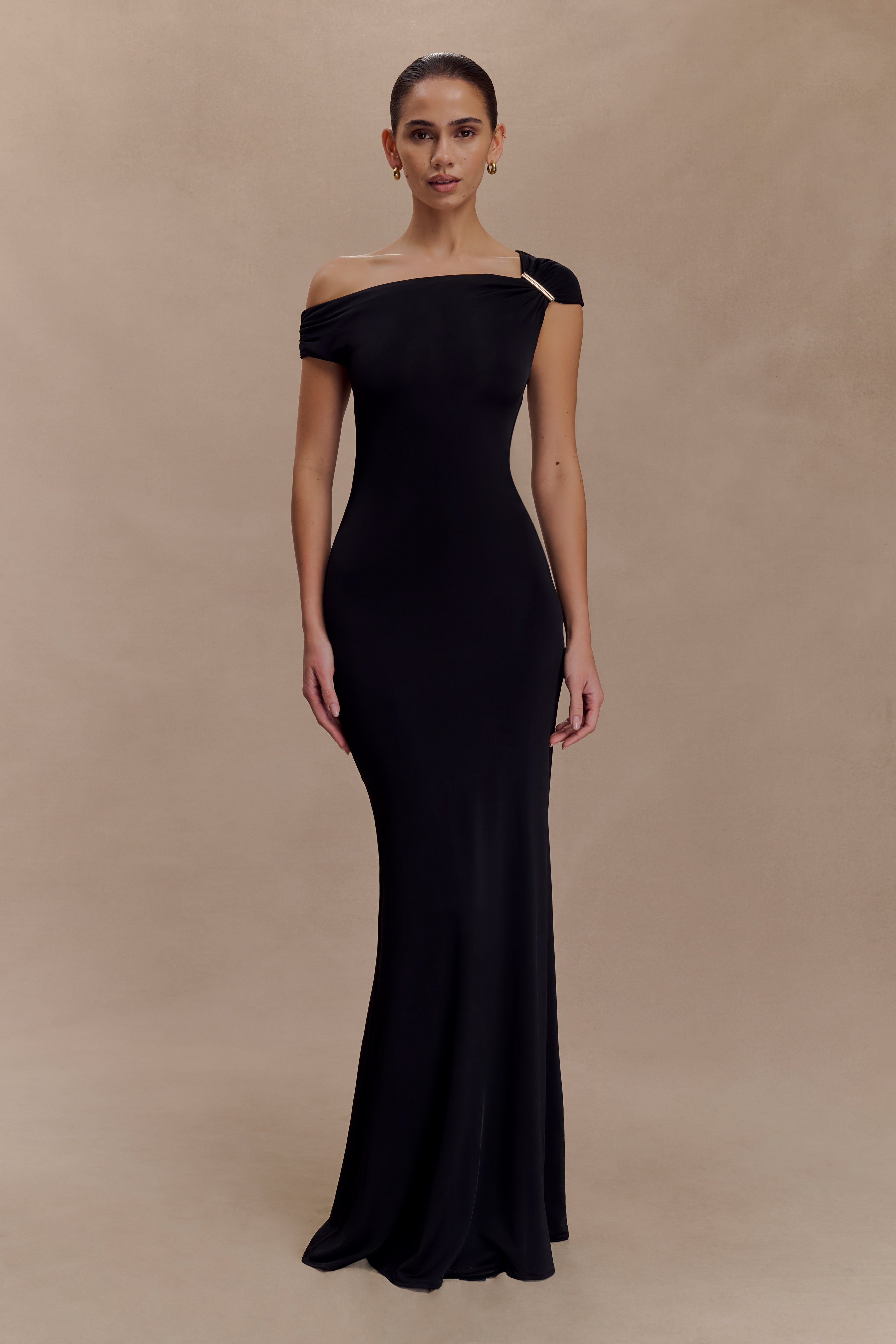Kinsley Slinky Maxi Dress With Hardware