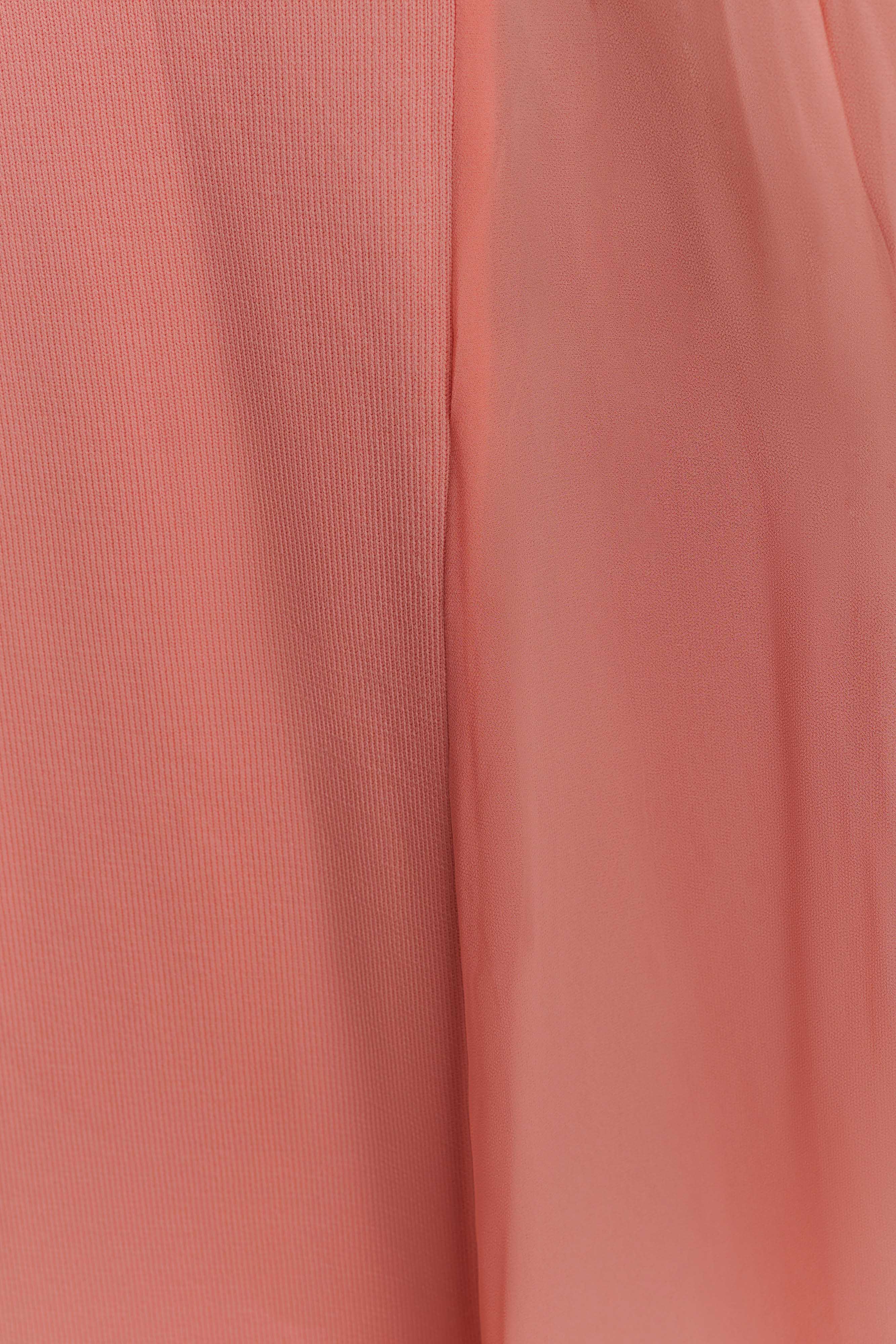 Soleil Knit And Mesh Halter Maxi Dress in Coral – Chic&Drifts