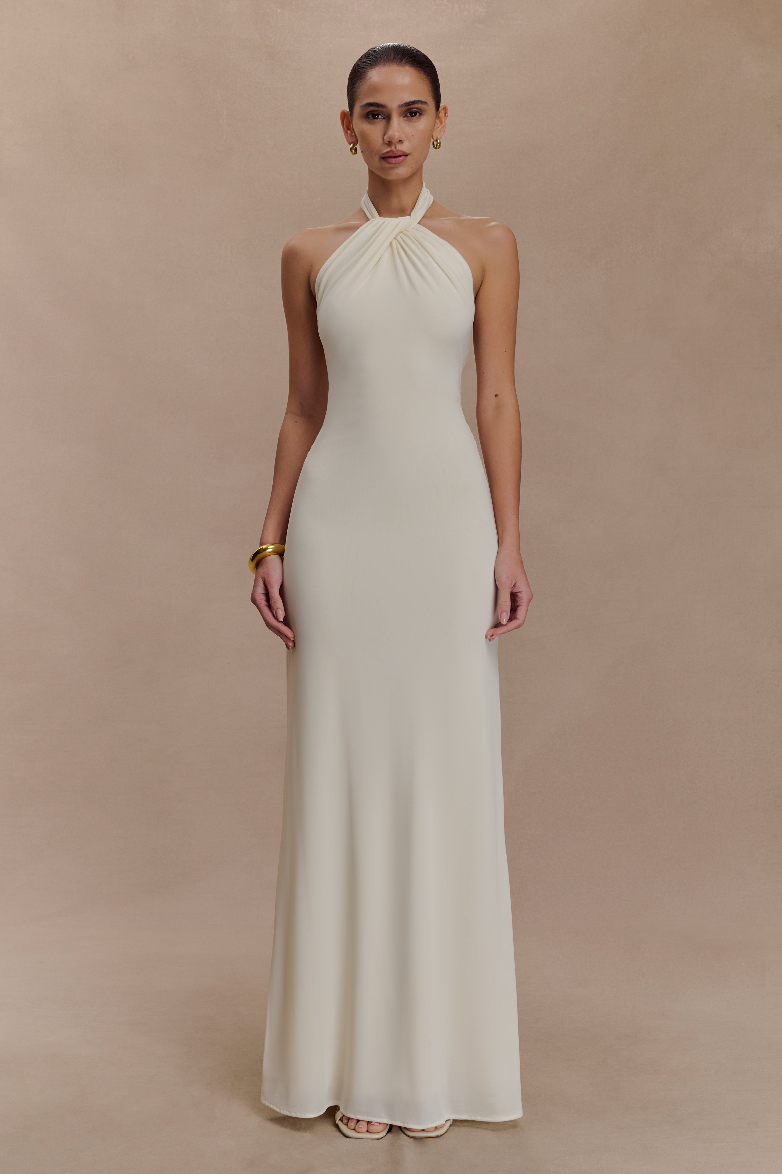 Elyna Slinky Halter Maxi Dress