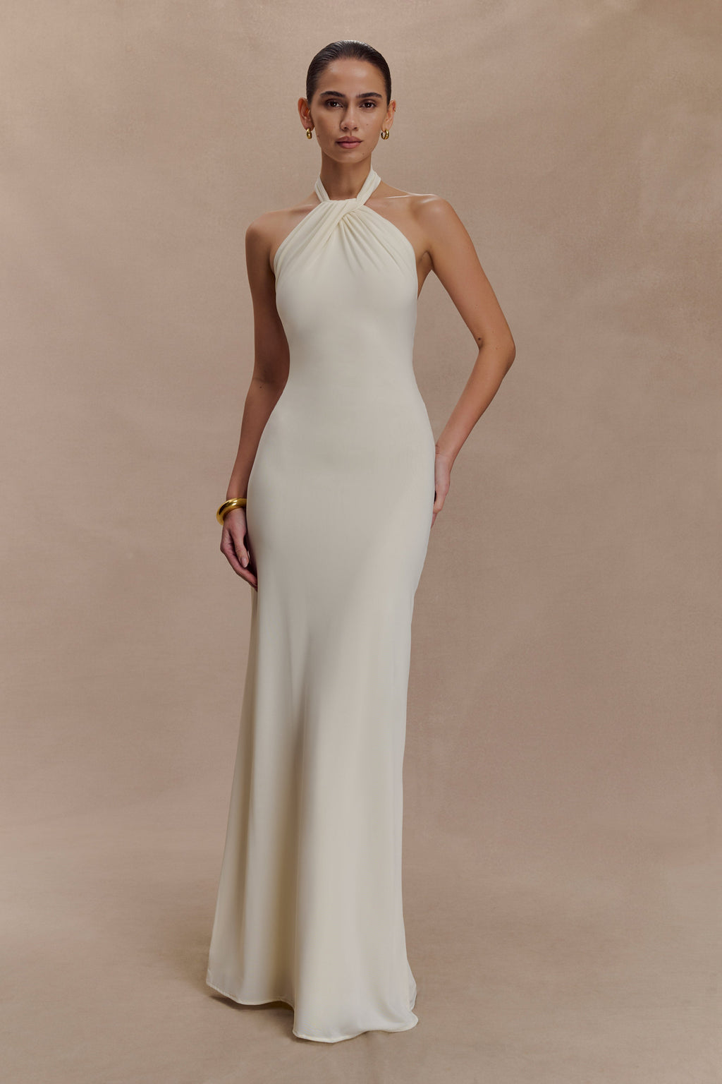 Elyna Slinky Halter Maxi Dress