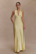 Alice Satin Halter Maxi Dress