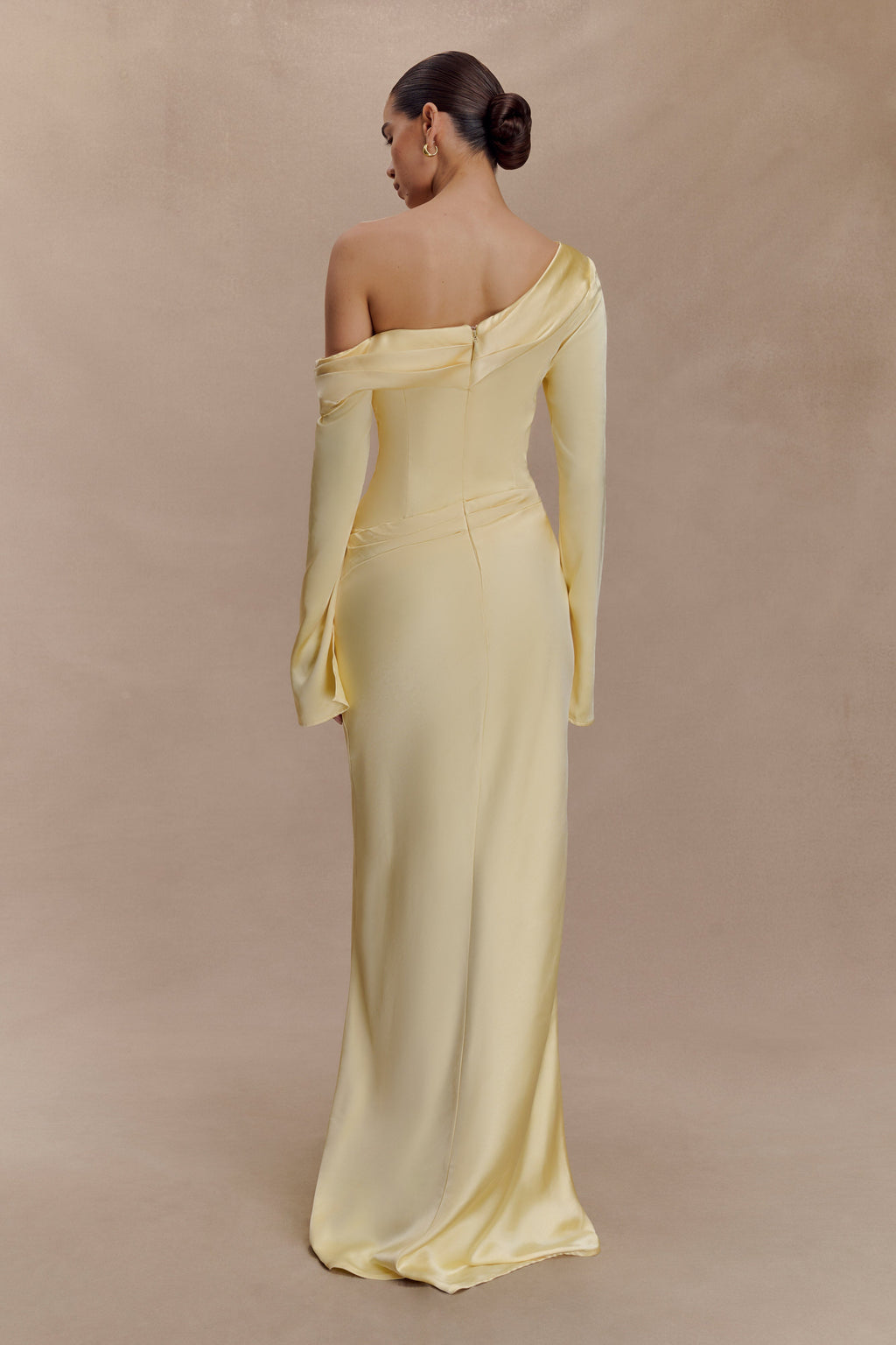 Iris Long Sleeve Satin Maxi Dress