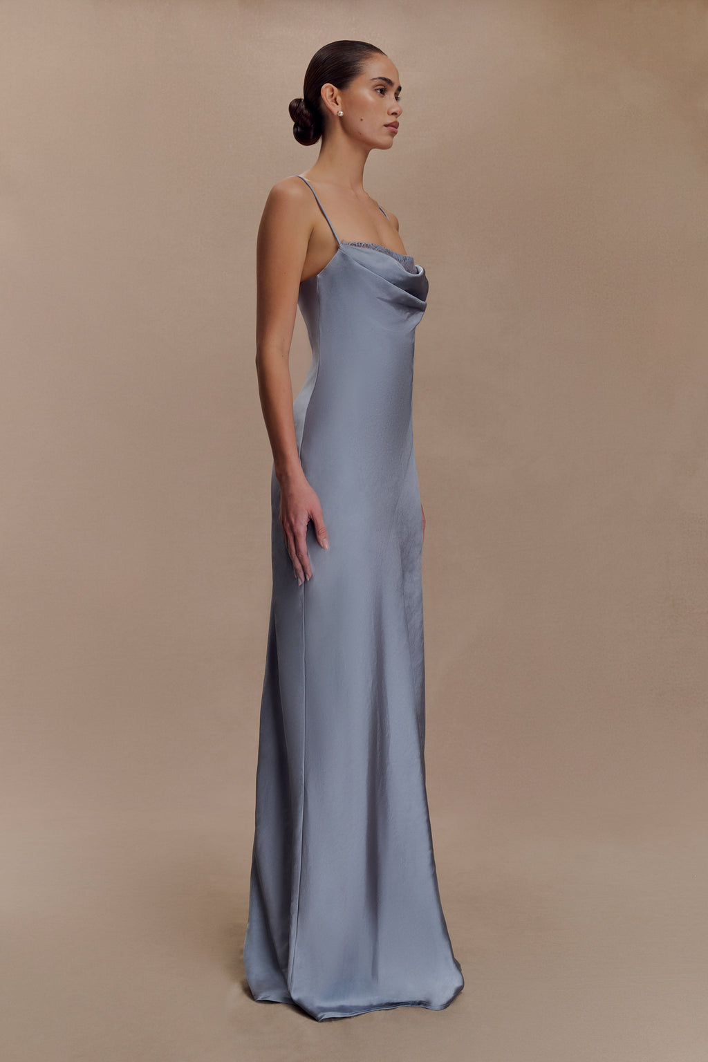 Isadora Lace & Satin Maxi Dress