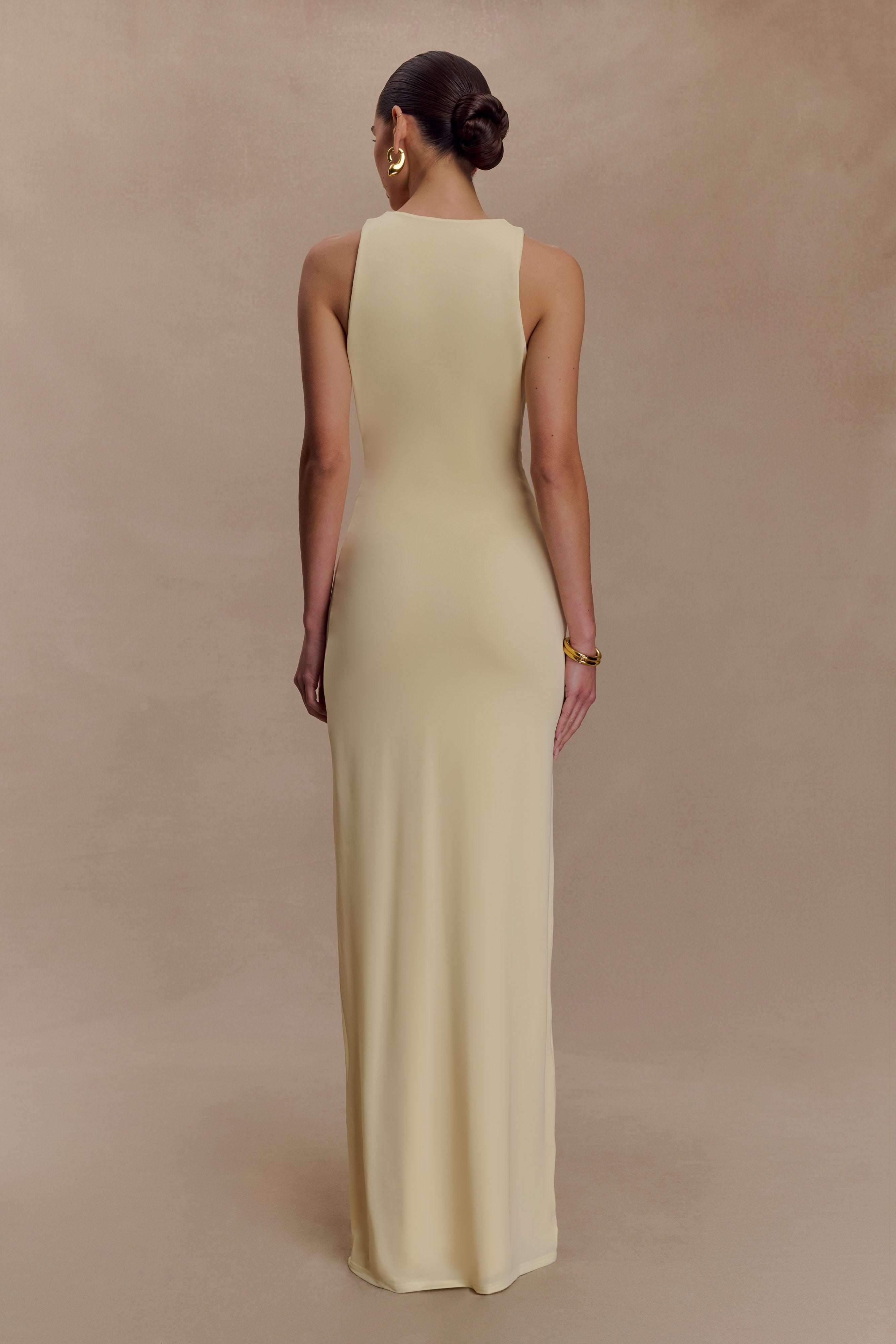 Stella Draped Slinky Maxi Dress