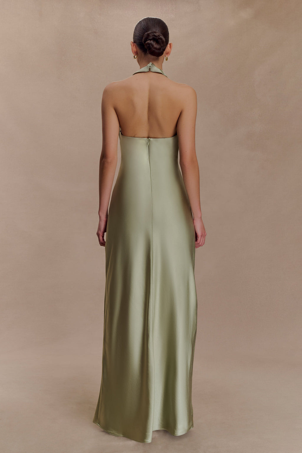 Alice Satin Halter Maxi Dress