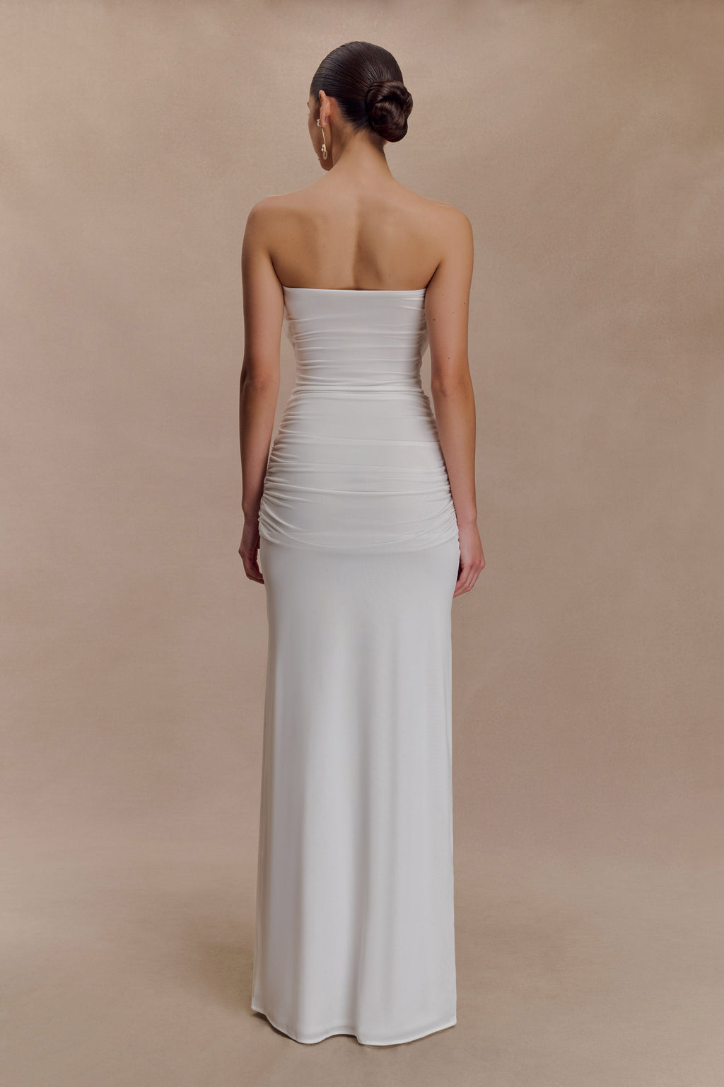 Mirren Strapless Slinky Maxi Dress