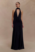 Juliet Slinky Maxi Dress With Scarf
