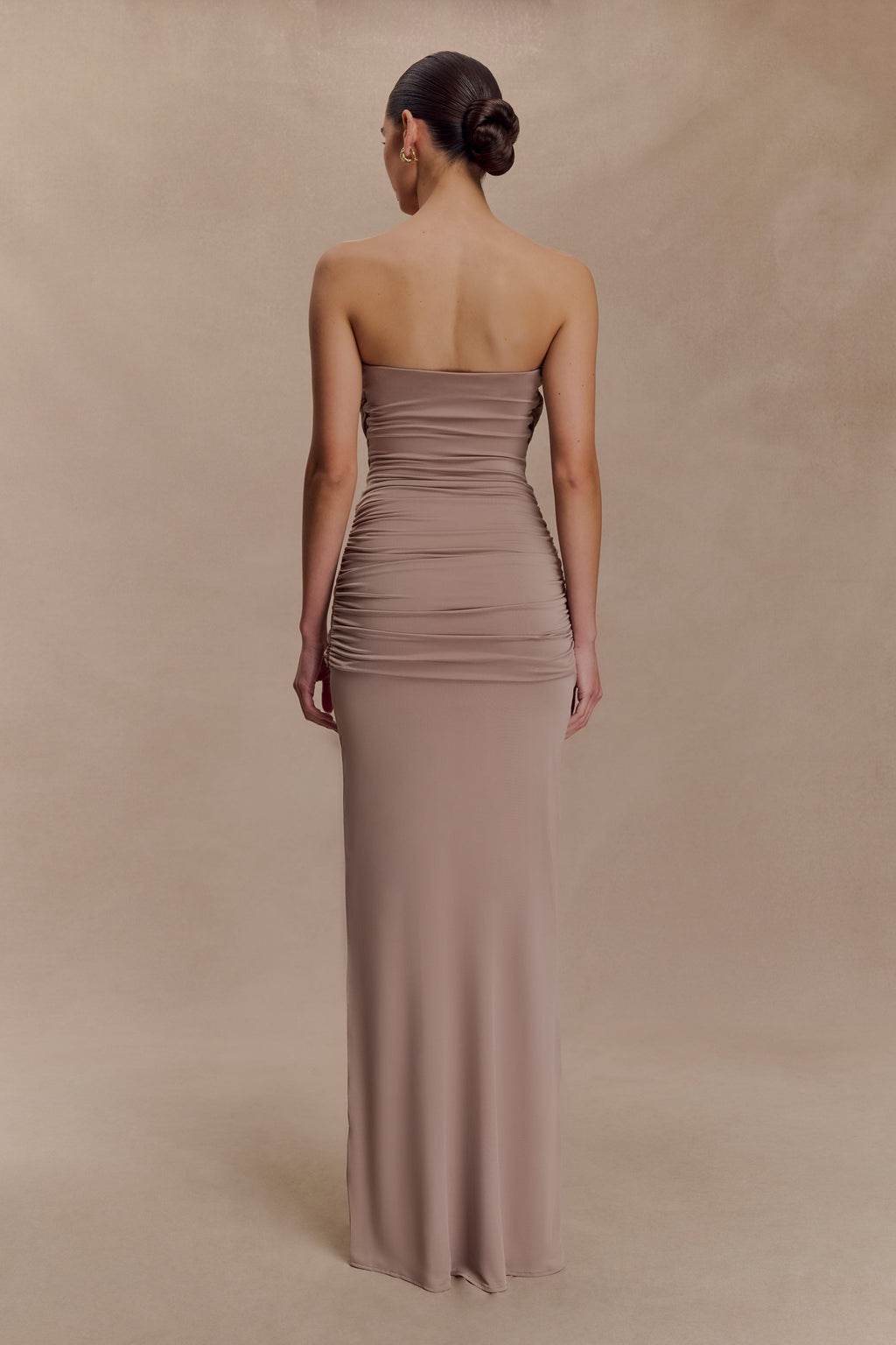 Mirren Strapless Slinky Maxi Dress