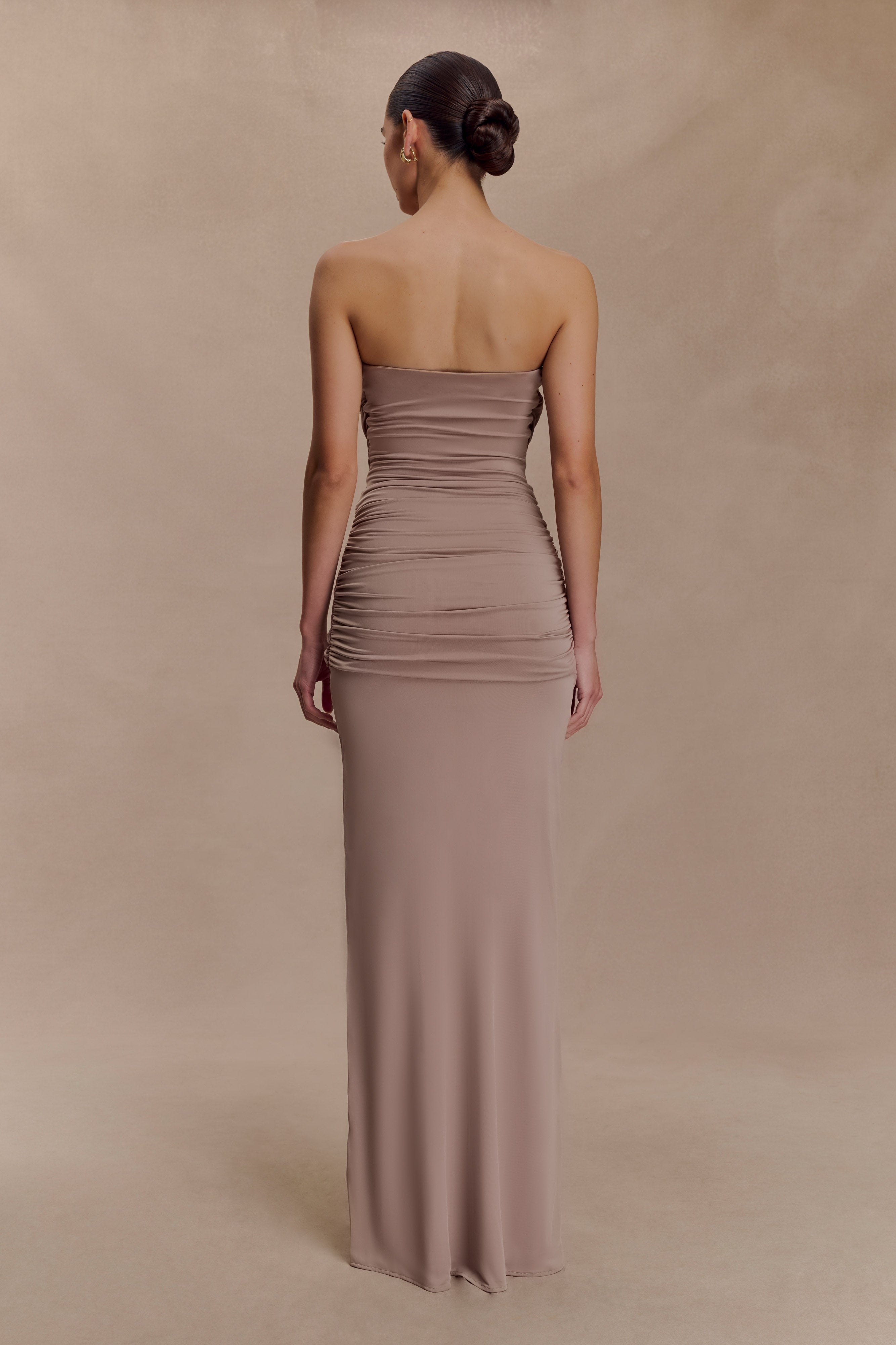 Mirren Strapless Slinky Maxi Dress