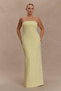 Kalila Strapless Crepe Maxi Dress