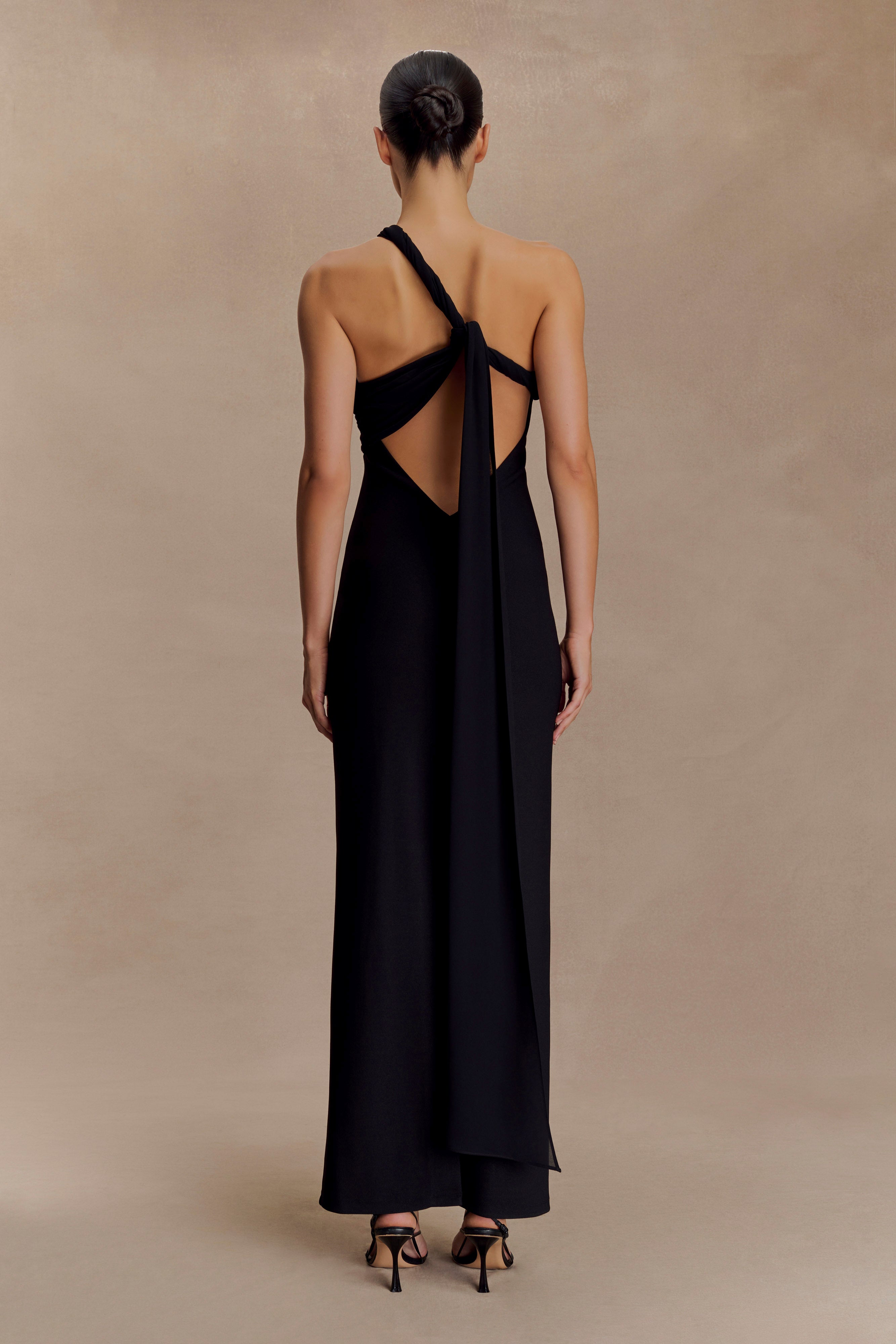 Philippa Knotted Crepe Maxi Dress