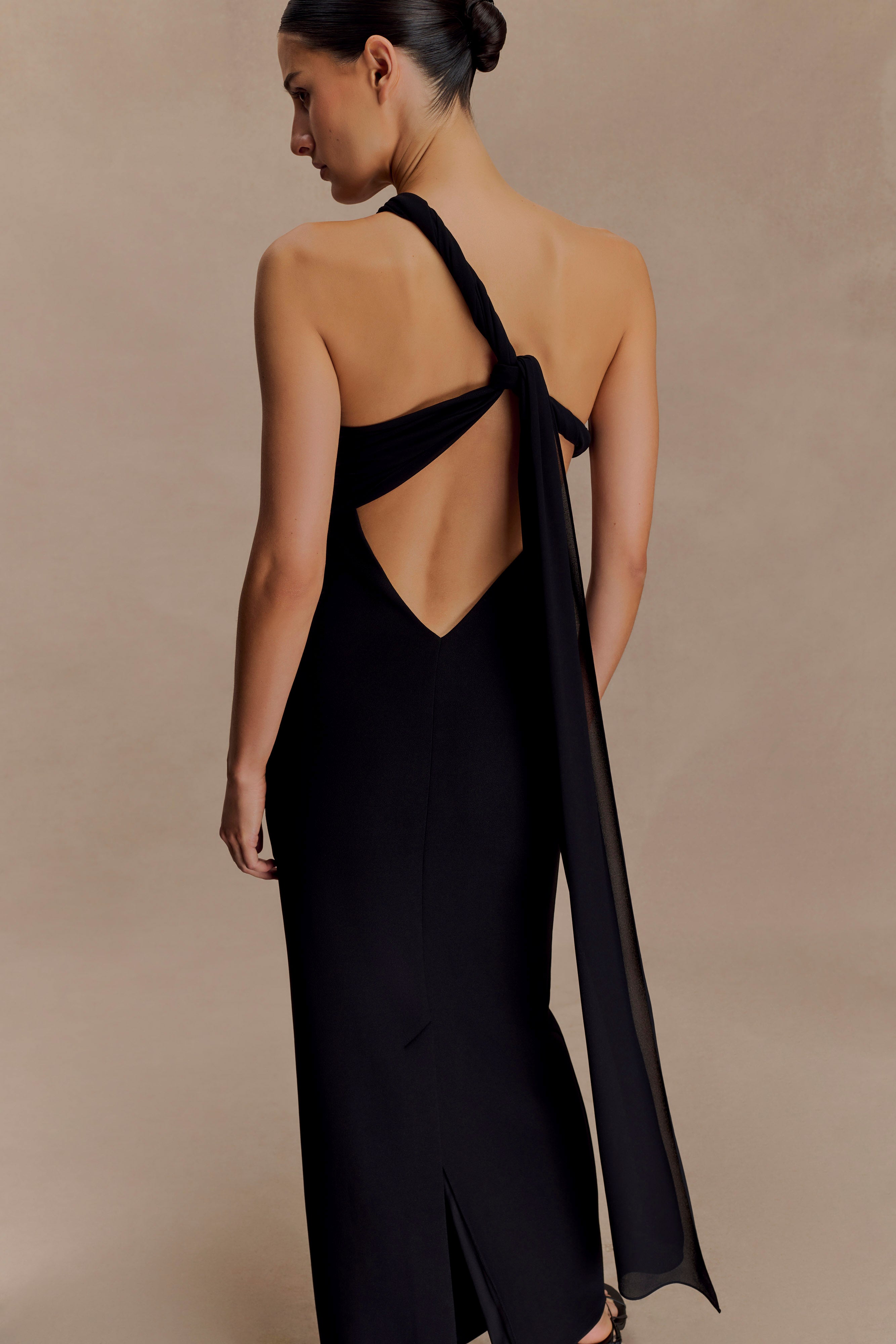 Philippa Knotted Crepe Maxi Dress