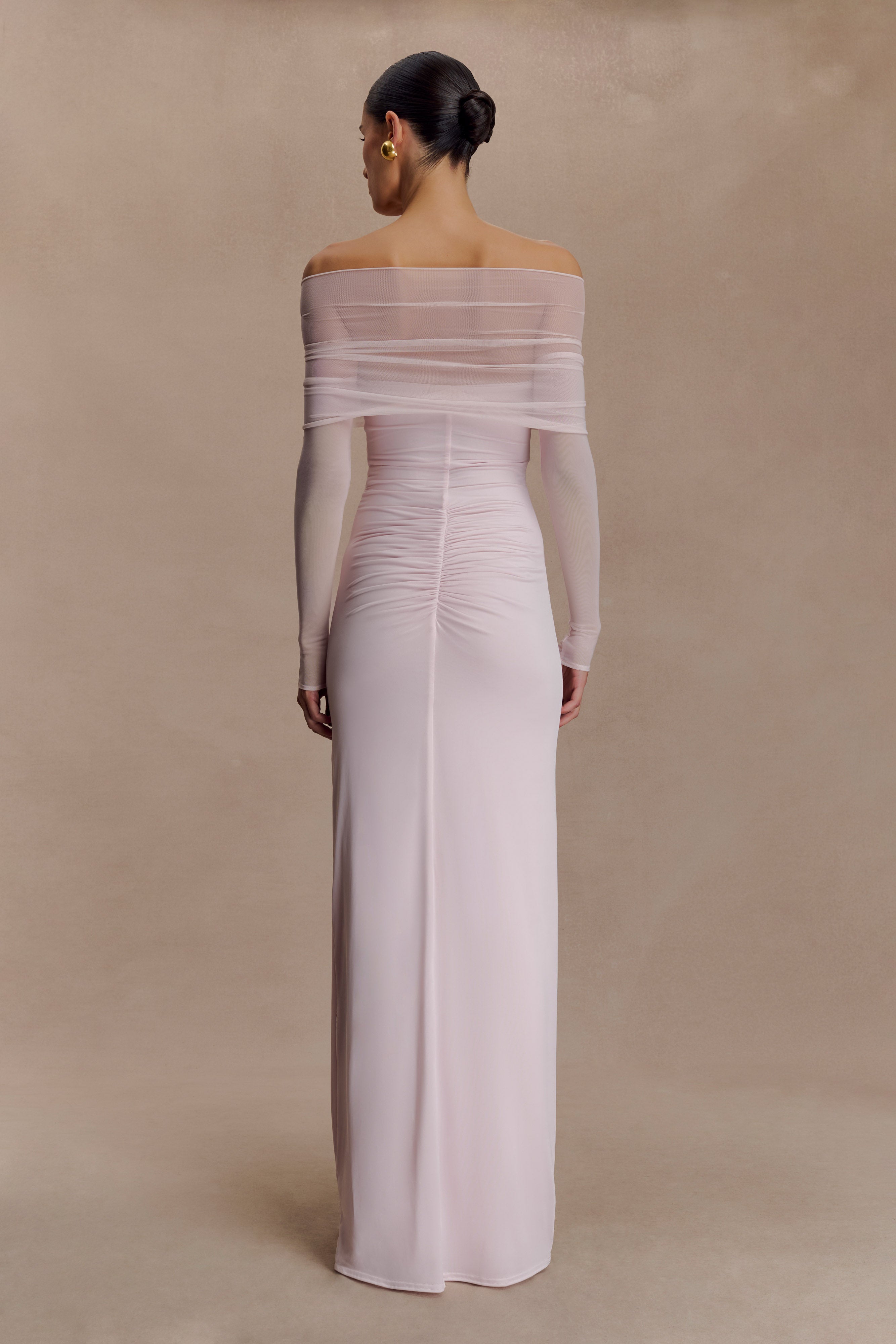 Rafaella Slinky And Mesh Maxi Dress