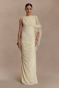 Amandine Ruched Slinky Maxi Dress