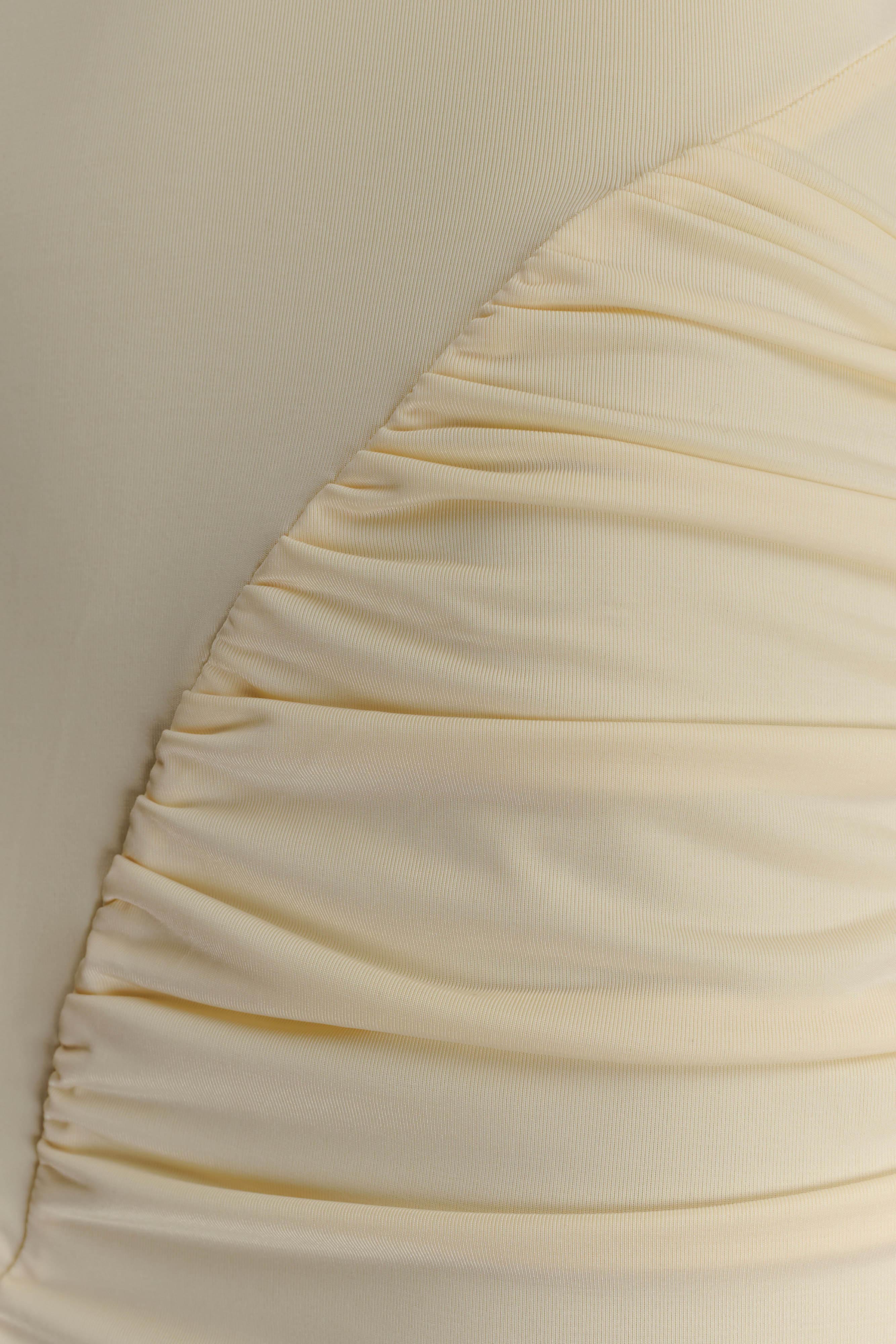 Amandine Ruched Slinky Maxi Dress