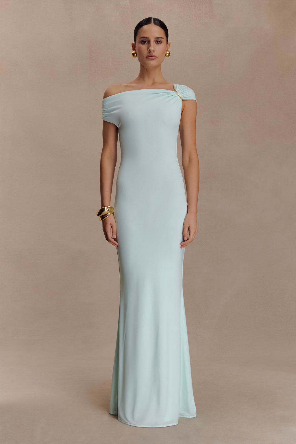 Kinsley Slinky Maxi Dress With Hardware