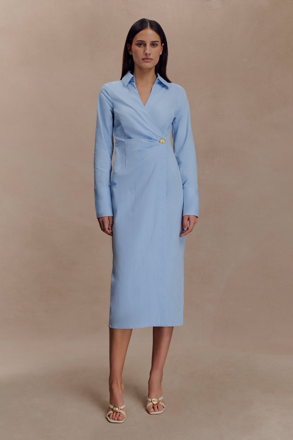 Mikaila Asymmetric Shirt Dress