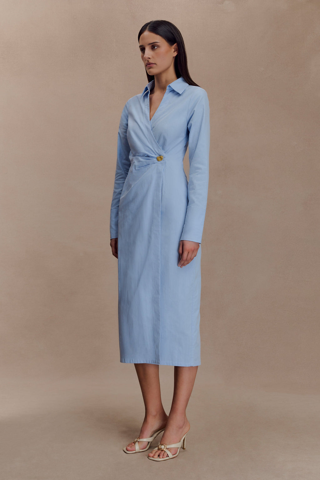 Mikaila Asymmetric Shirt Dress