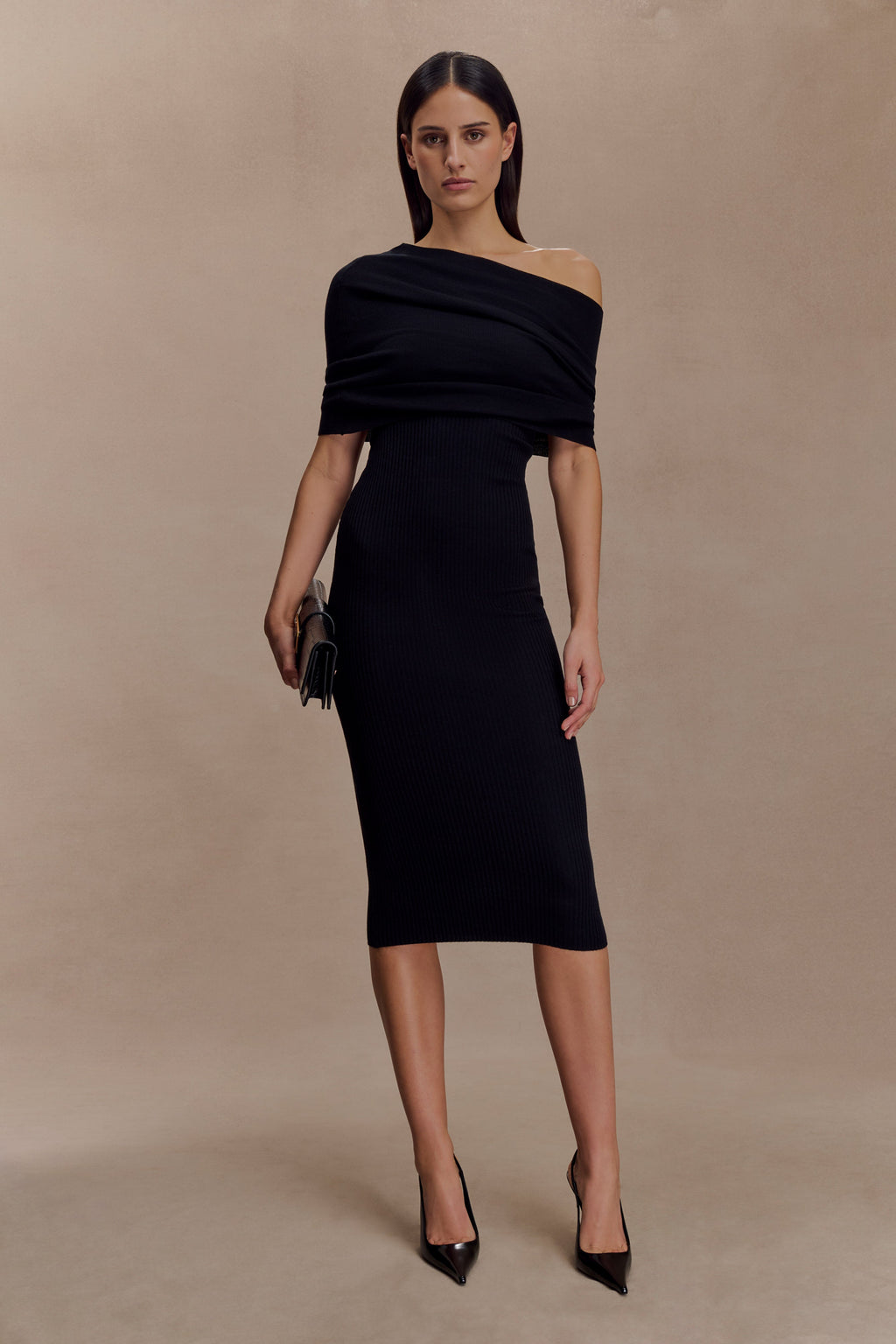 Zandie Cashmere Blend Knit Midi Dress