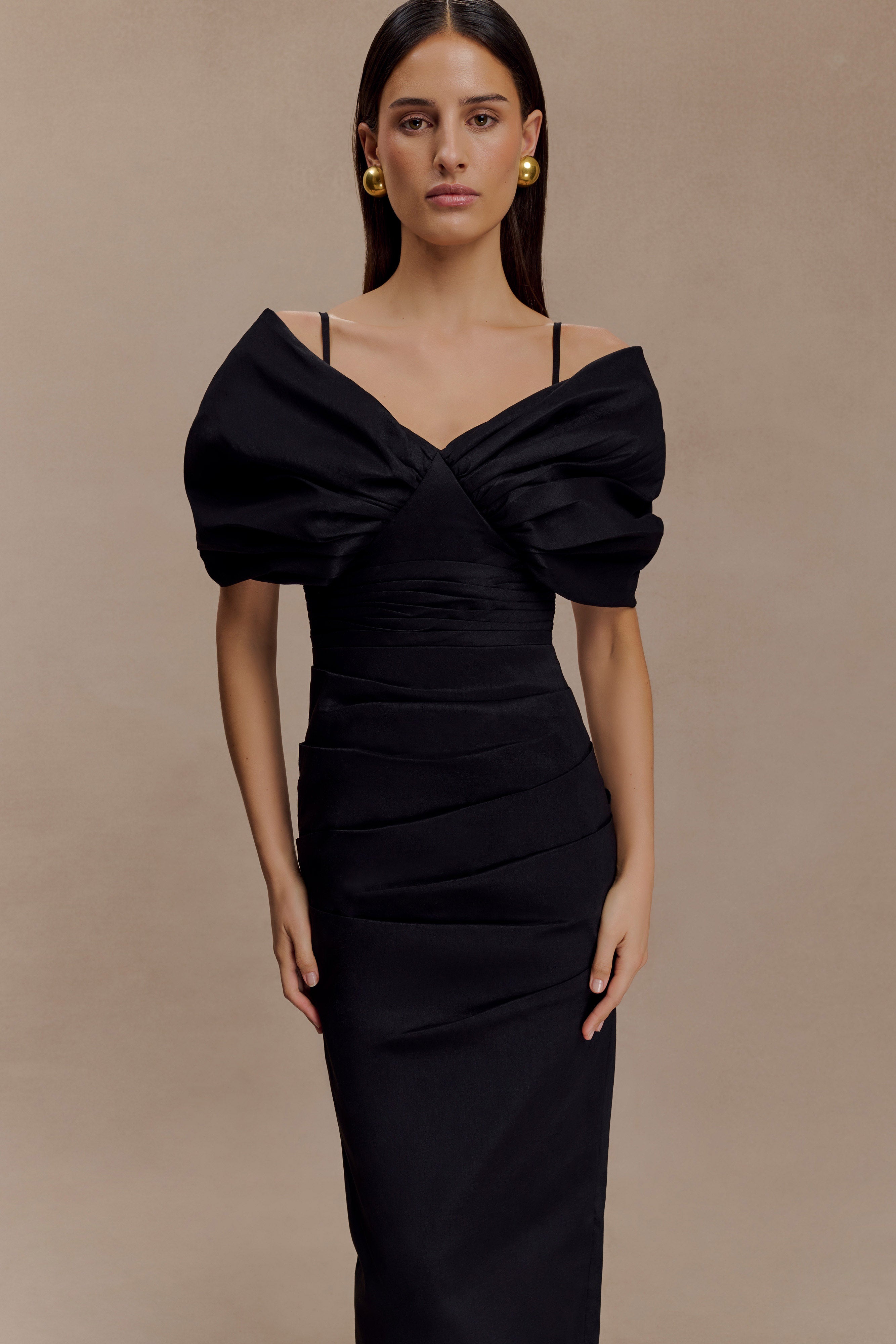 Thelma Bardot Maxi Dress