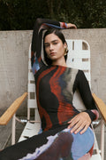 Soraya Long Sleeve Mesh Maxi Dress