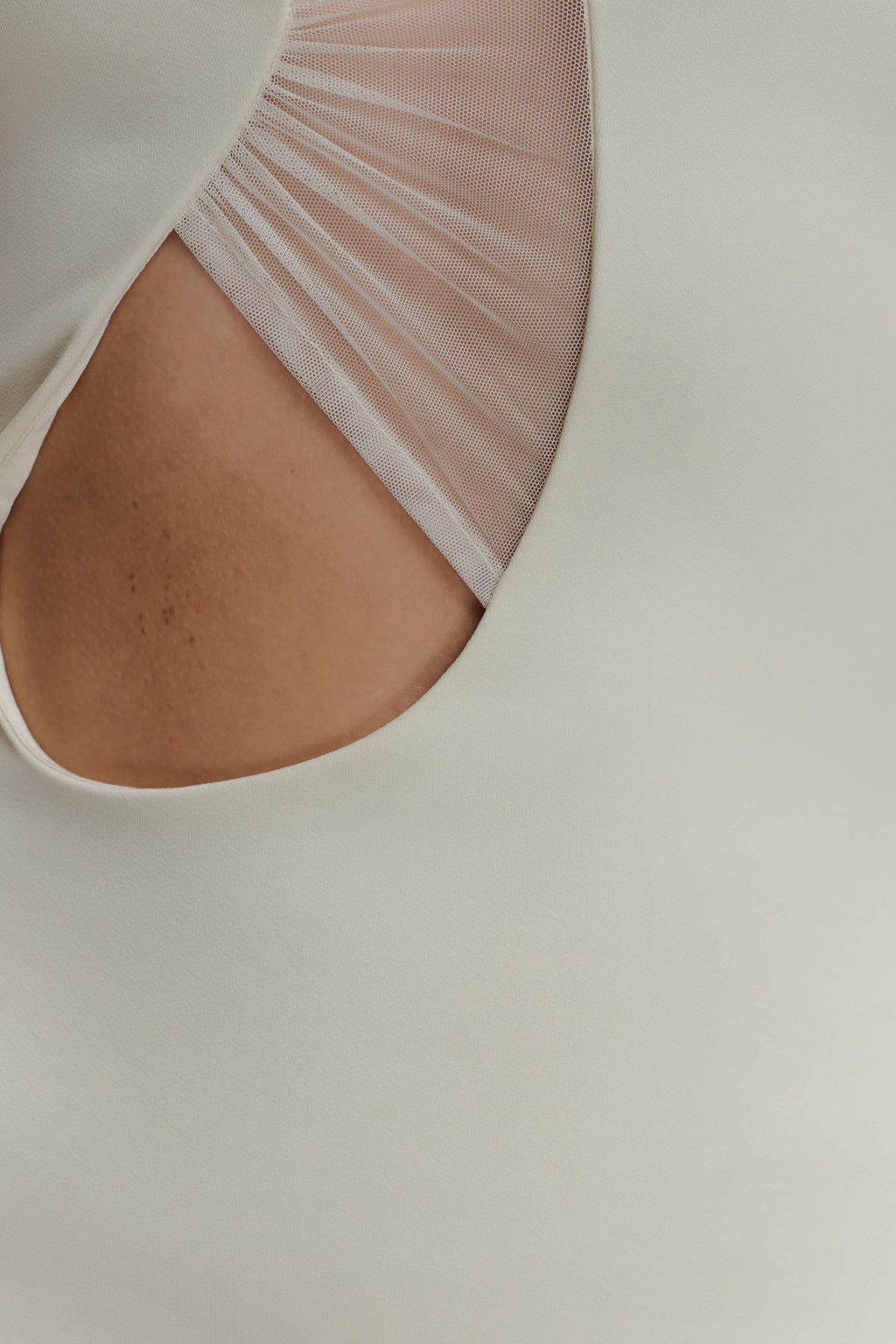 Aubree Crepe And Mesh Maxi Dress