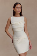 Henley Slinky Drape Mini Dress