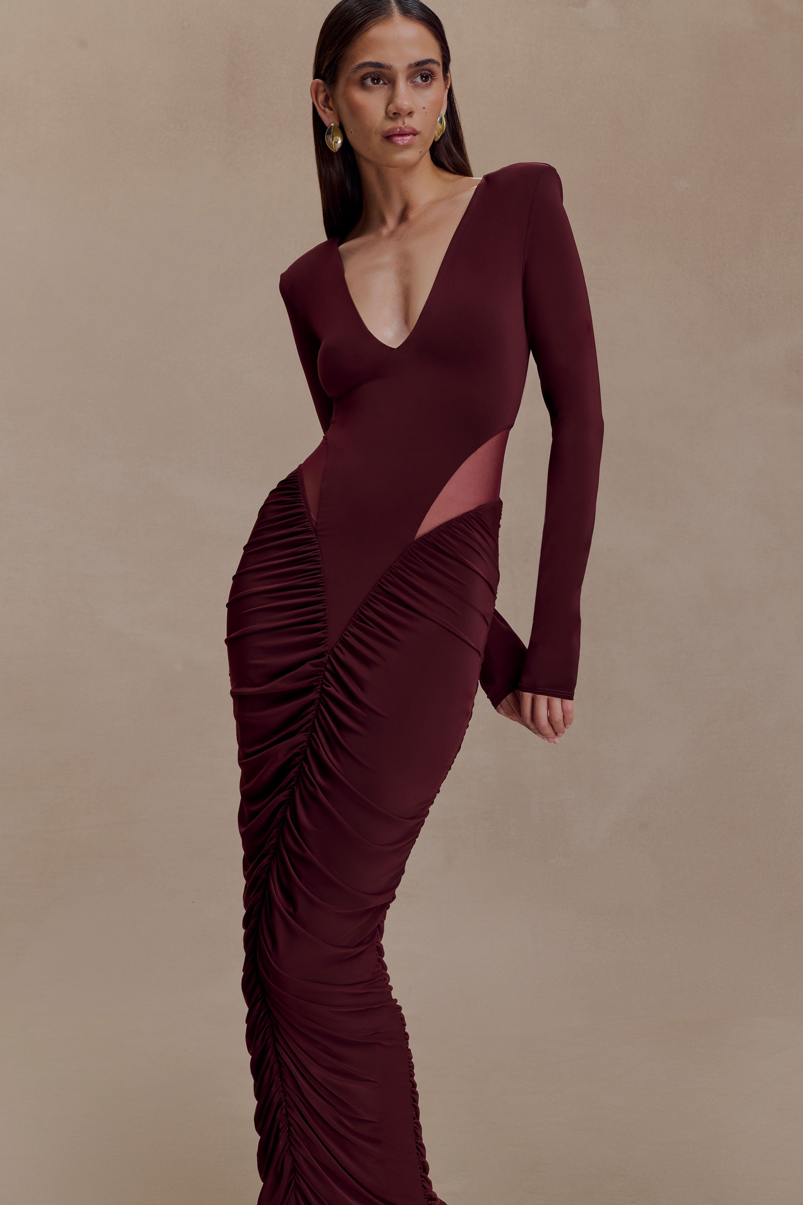 Louanne Slinky Long Sleeve Maxi Dress